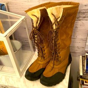 Revamped suede winter boot